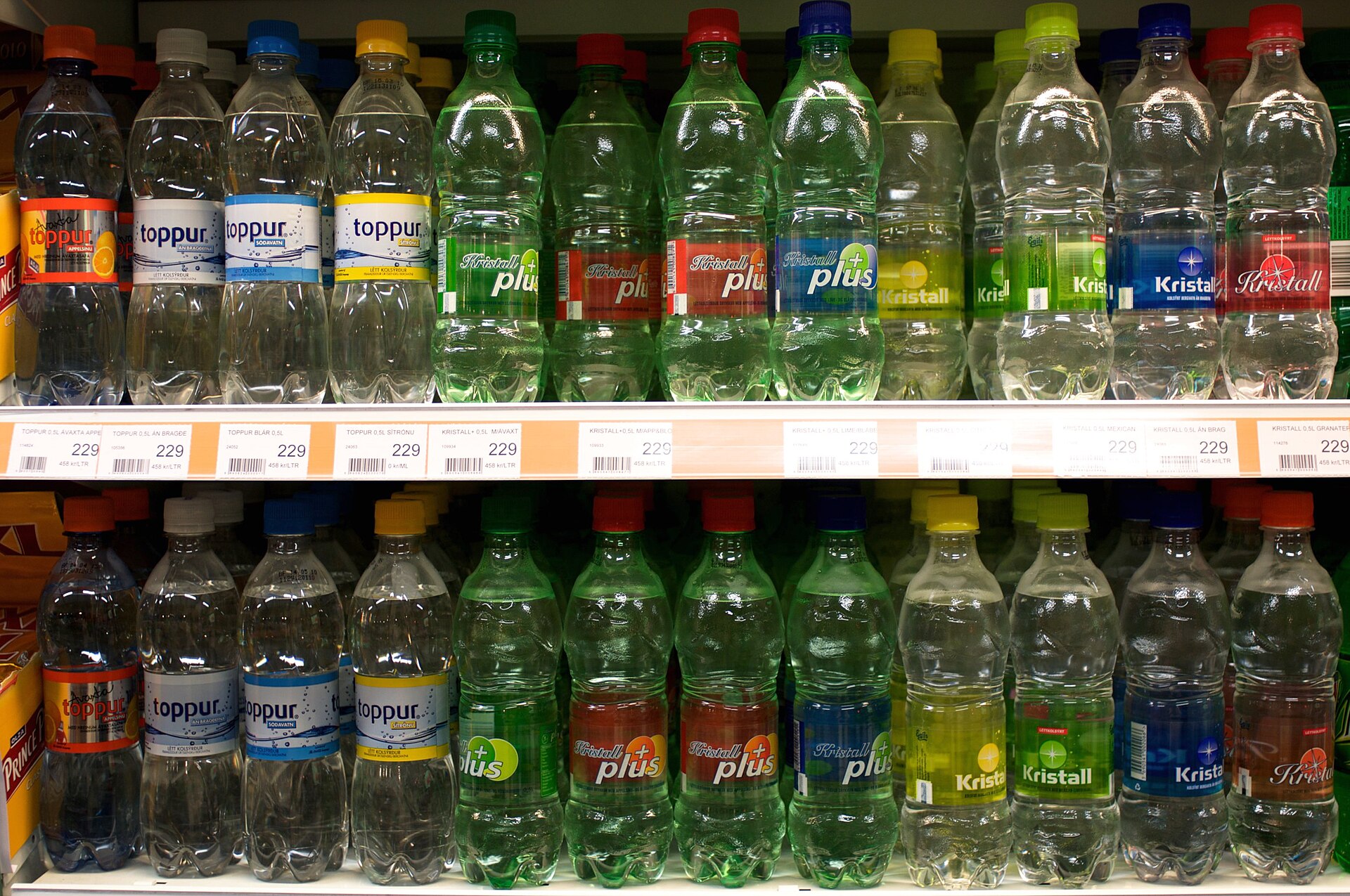 European supermarket aisle